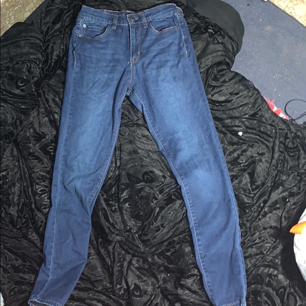 Dark washes high waisted jeggings